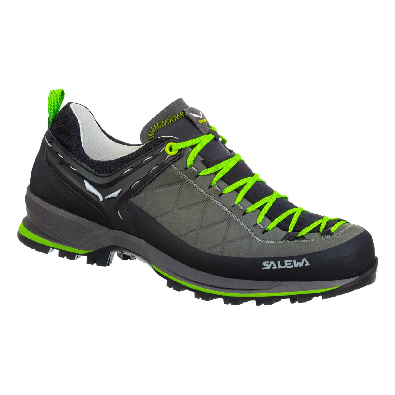 Salewa Mountain Trainer δερματινα ορειβατικα παπουτσια ανδρικα μαυρα/πρασινο Greece FL6178490